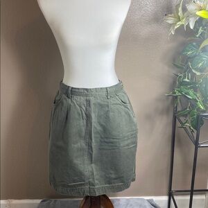 GAP Khaki Green Denim Skirt